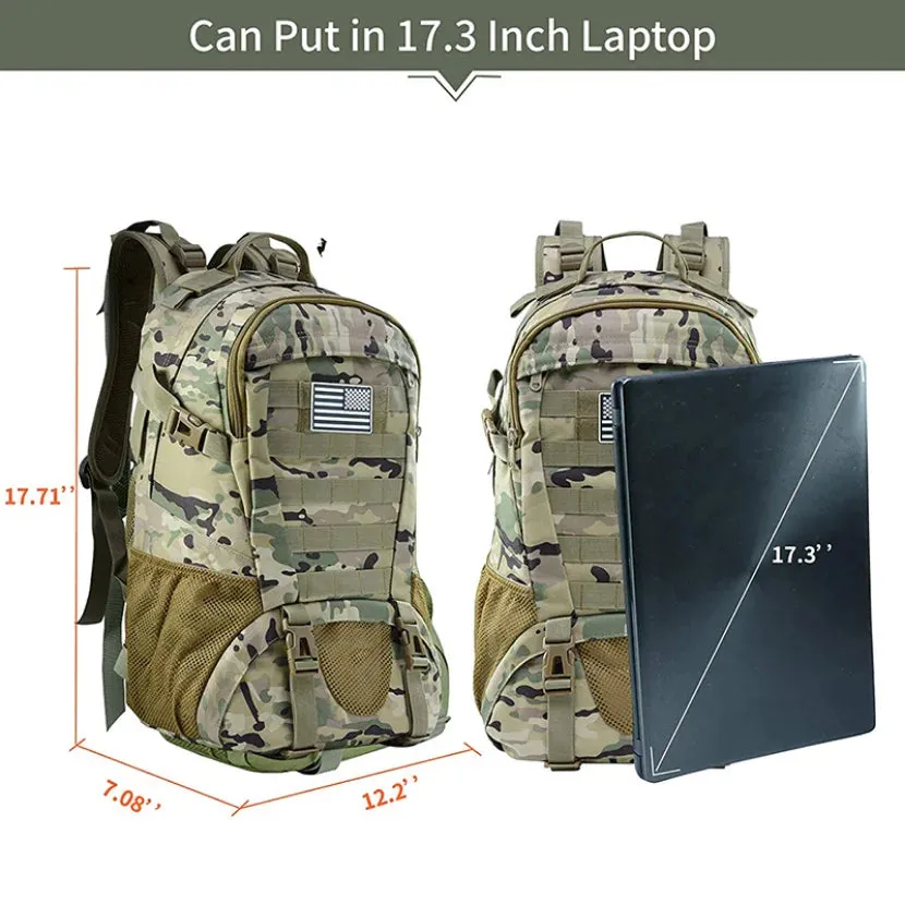 35L Large capacity Tactical Military Backpack Army Assault Rucksack Outdoor Travel Hiking Camping Hunting Climbing Casual Bags