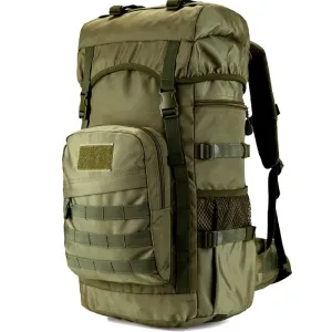 50L Molle/PALS Top Loaded Hiking Rucksack with Raincover