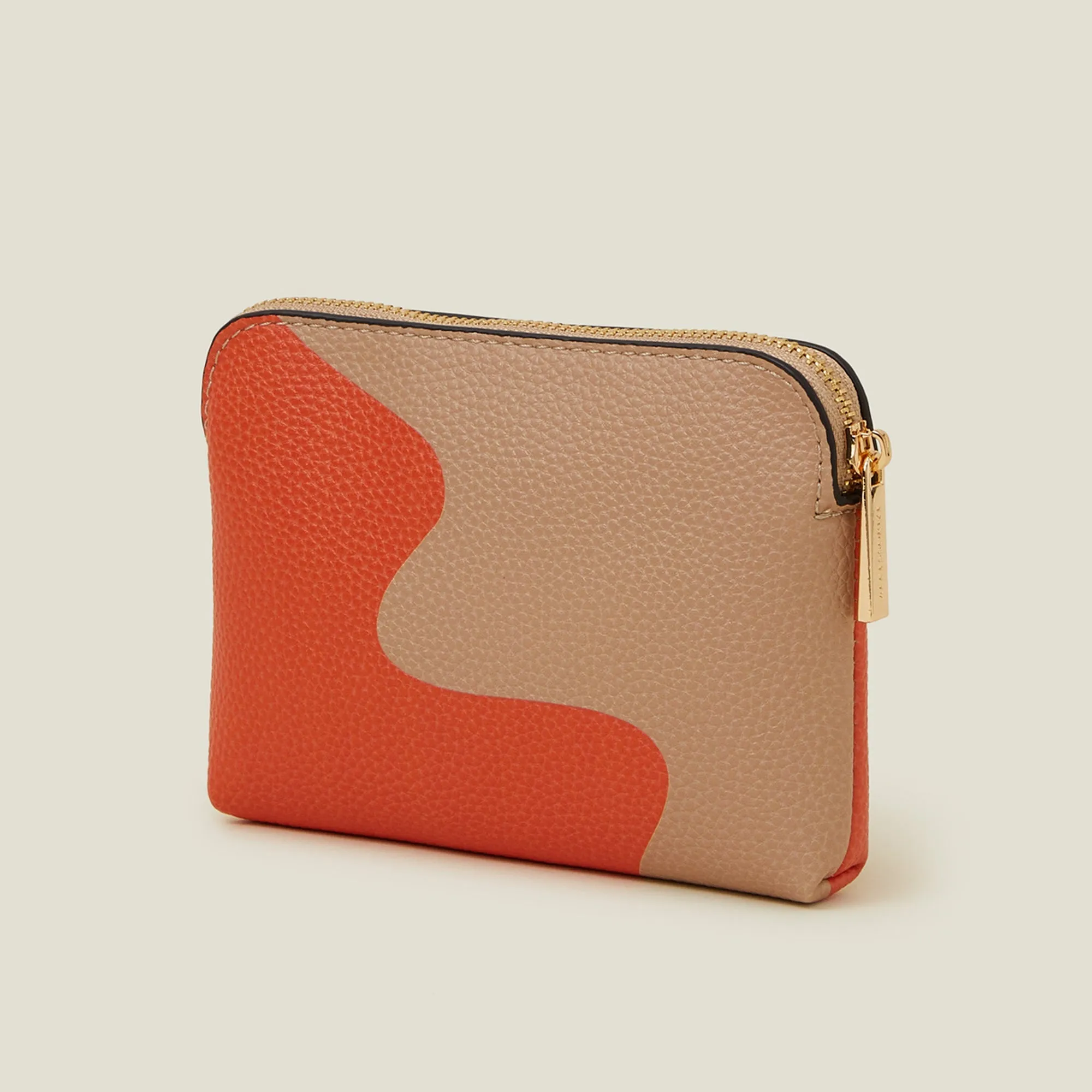 Accessorize London Women's Orange Two Tone Coin Purse