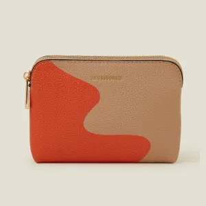 Accessorize London Women's Orange Two Tone Coin Purse