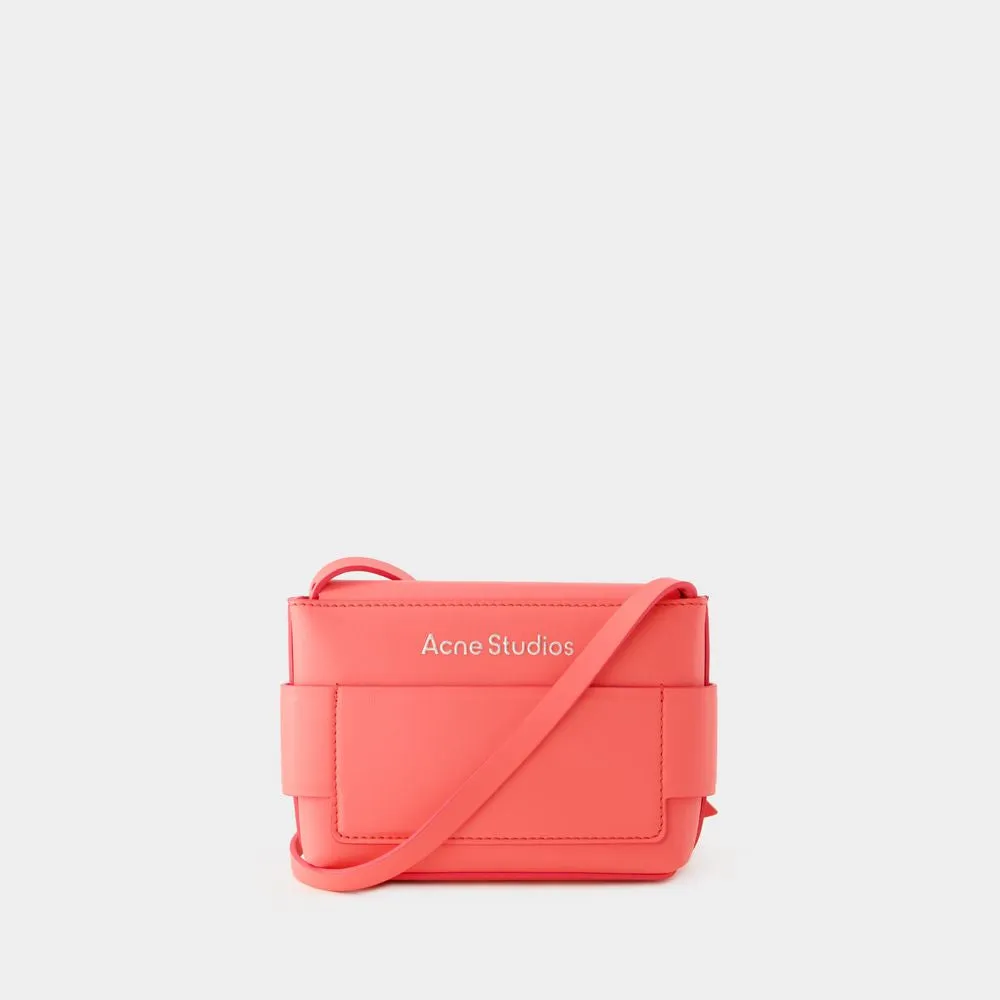 ACNE STUDIOS Luxurious Pink Calfskin Wallet on Chain for Women with Multifunctional Straps