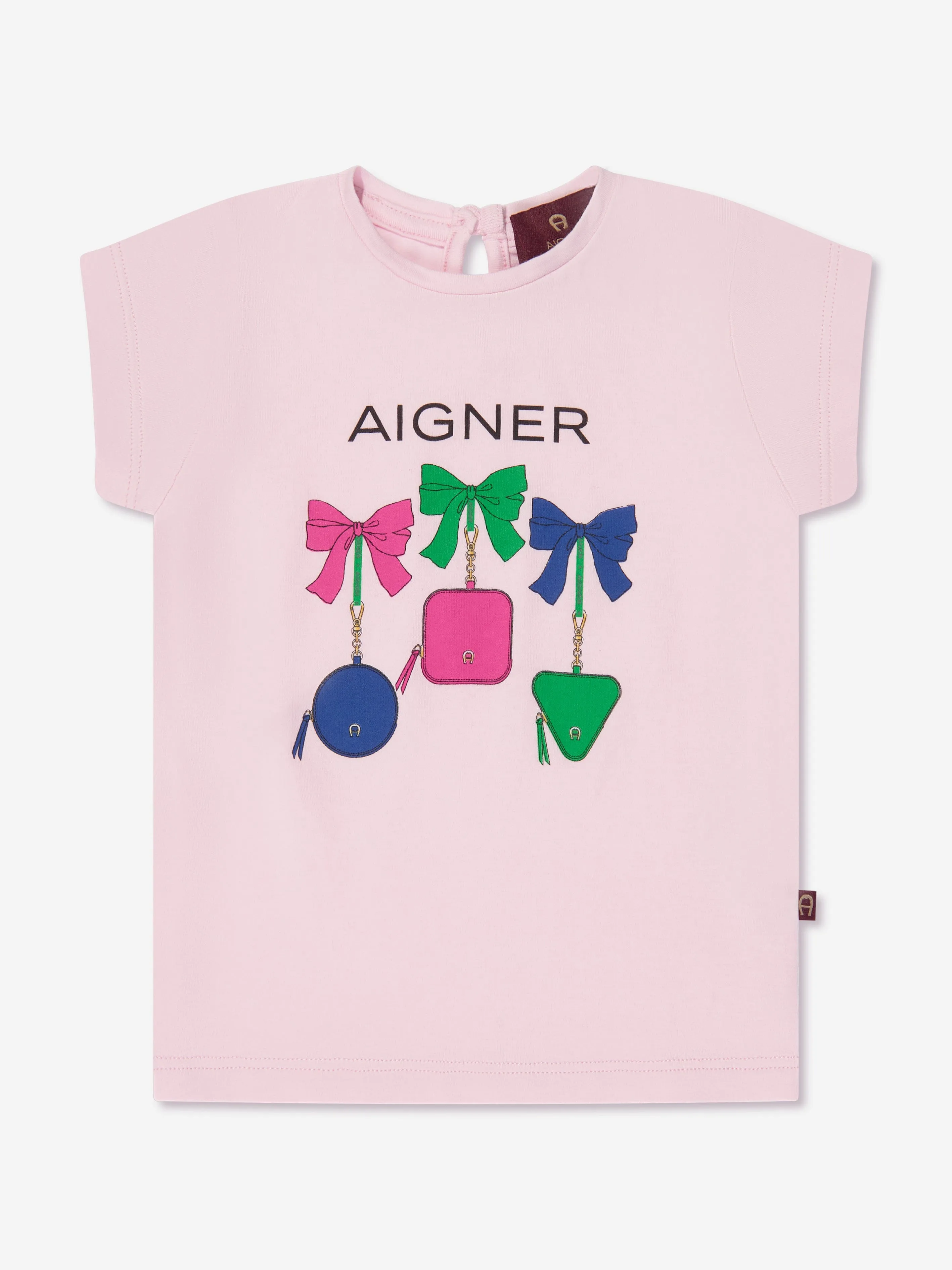 Aigner Baby Girls Logo T-Shirt in Pink