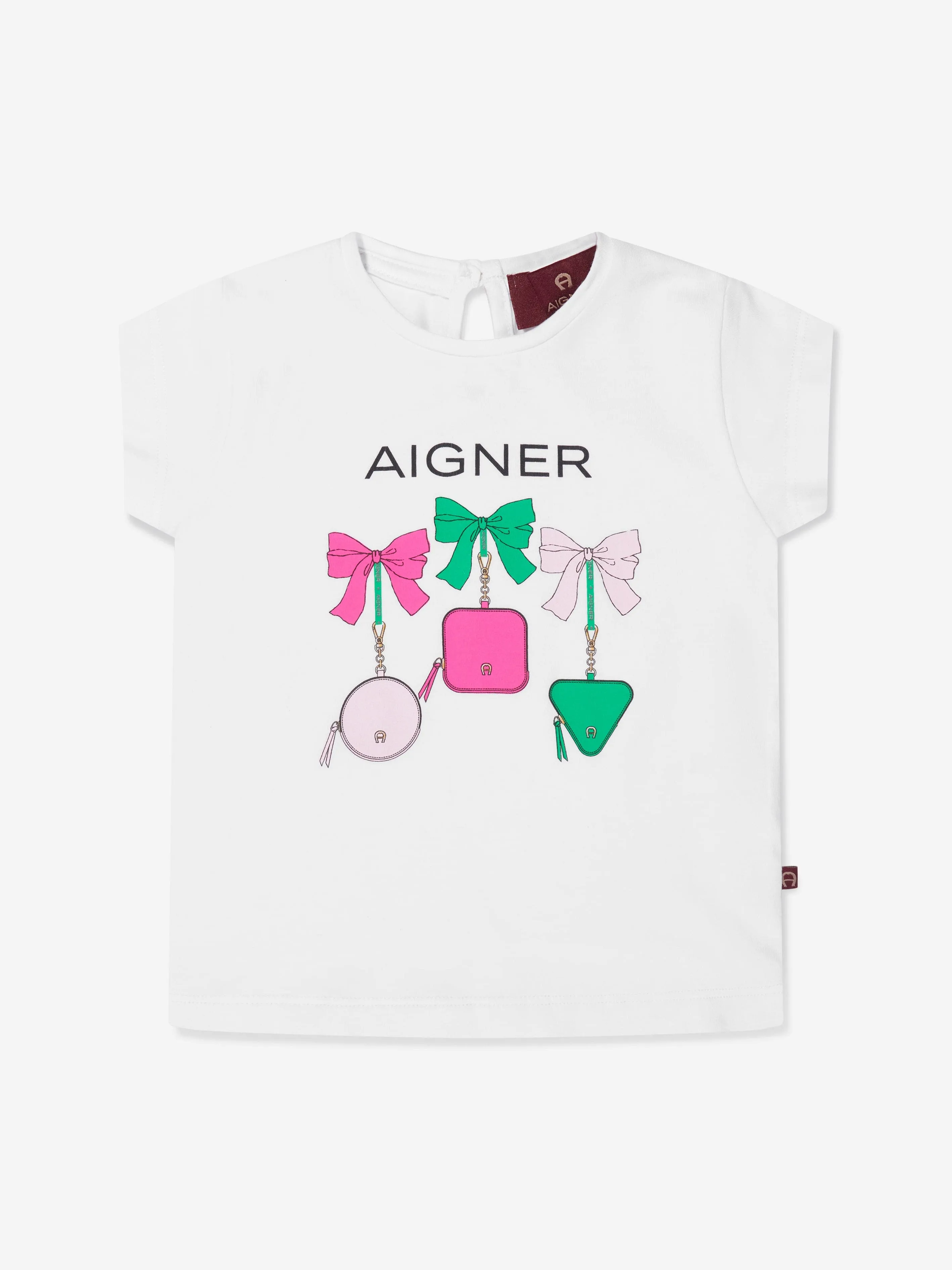 Aigner Baby Girls Logo T-Shirt in White