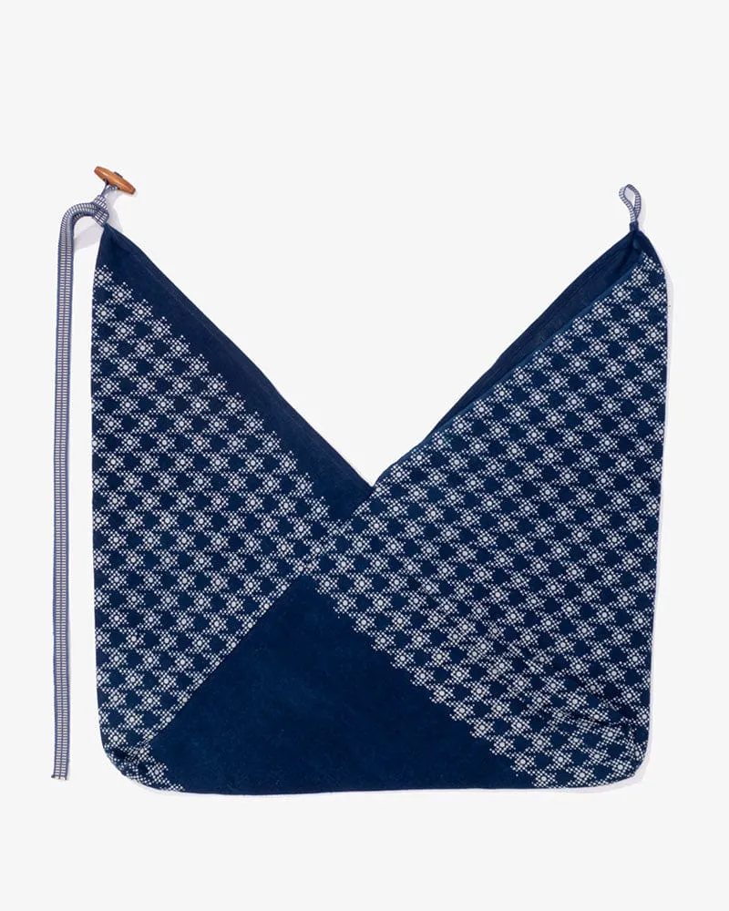 Aizawa Indigo Tsuno Bag, Houndstooth Dots