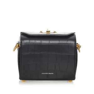 Alexander McQueen Box 19 Embossed Leather Crossbody Bag (SHG-28185)