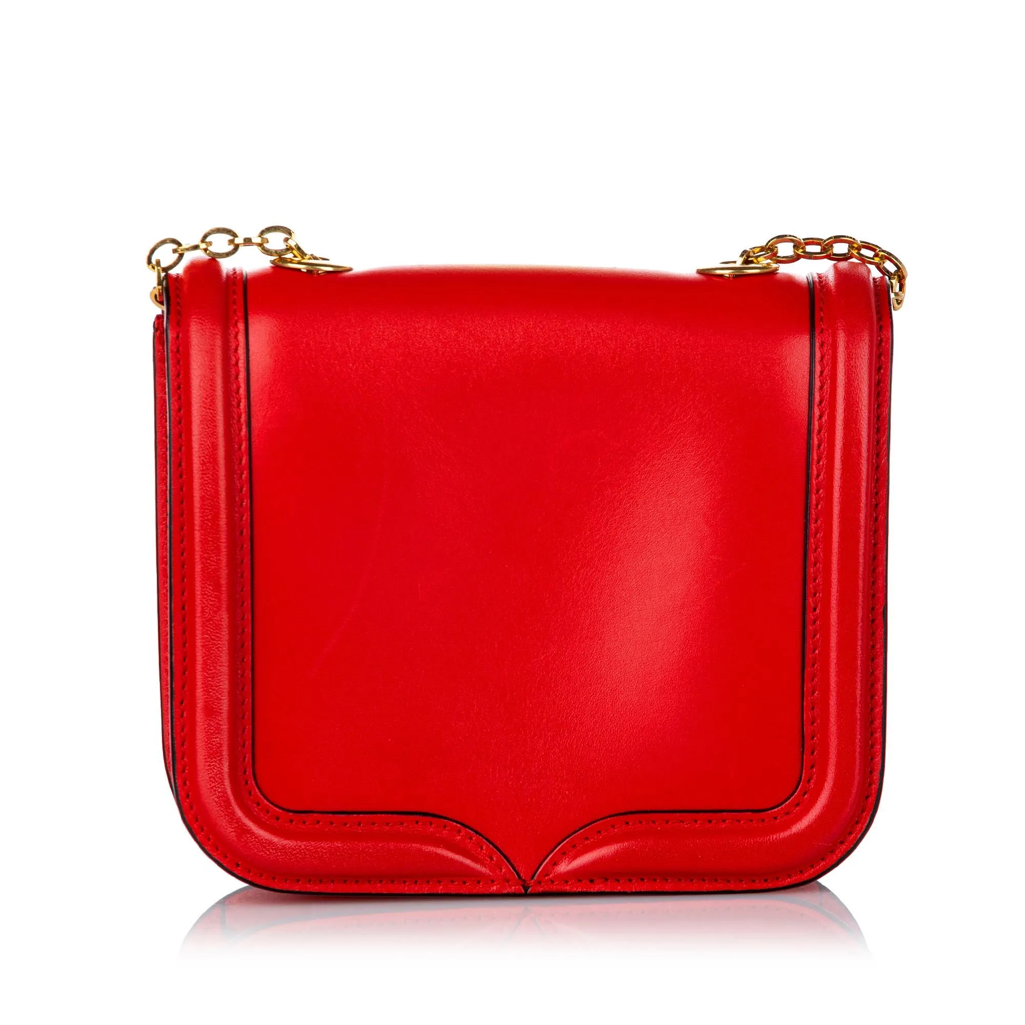 Alexander McQueen Mini Heroine Leather Crossbody Bag (SHG-30608)