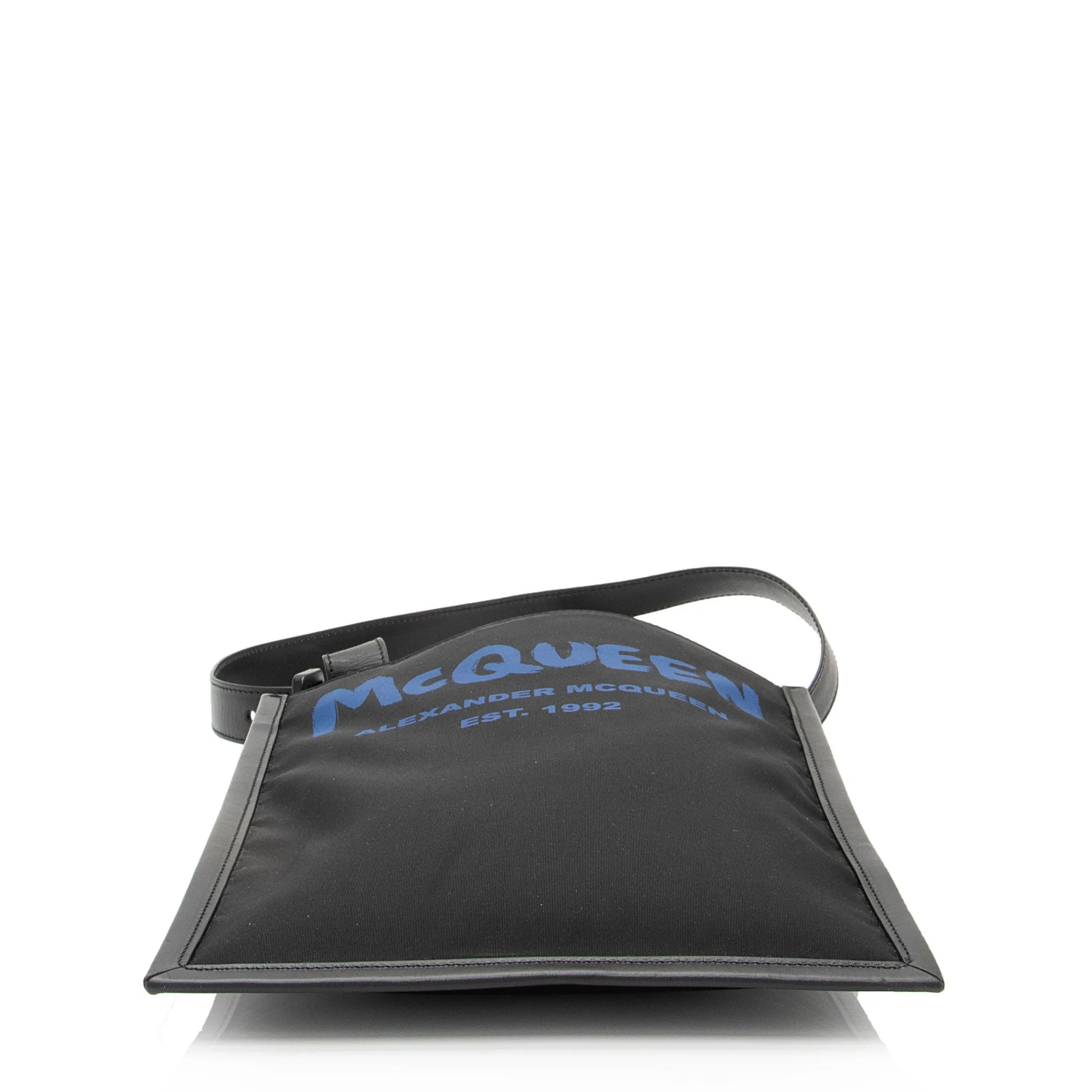 Alexander McQueen Nylon Graffiti Edge Mini Crossbody (SHF-76oZVM)