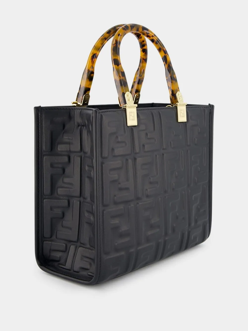 Black Leather Shopper