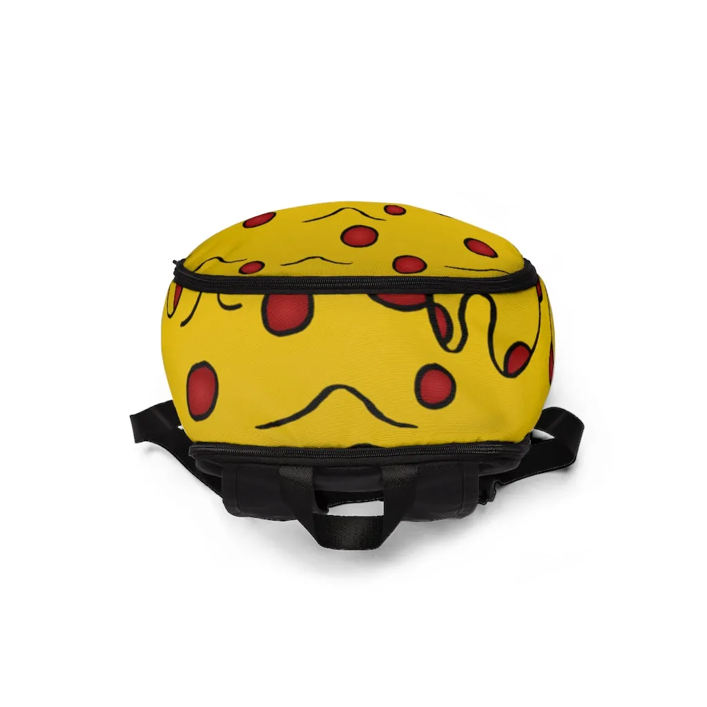 Cheesy Pizza Unisex Fabric Backpack