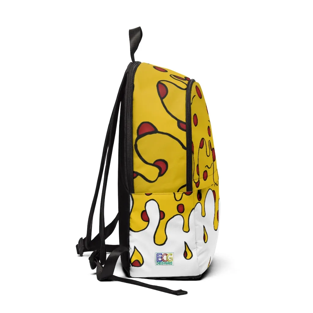 Cheesy Pizza Unisex Fabric Backpack