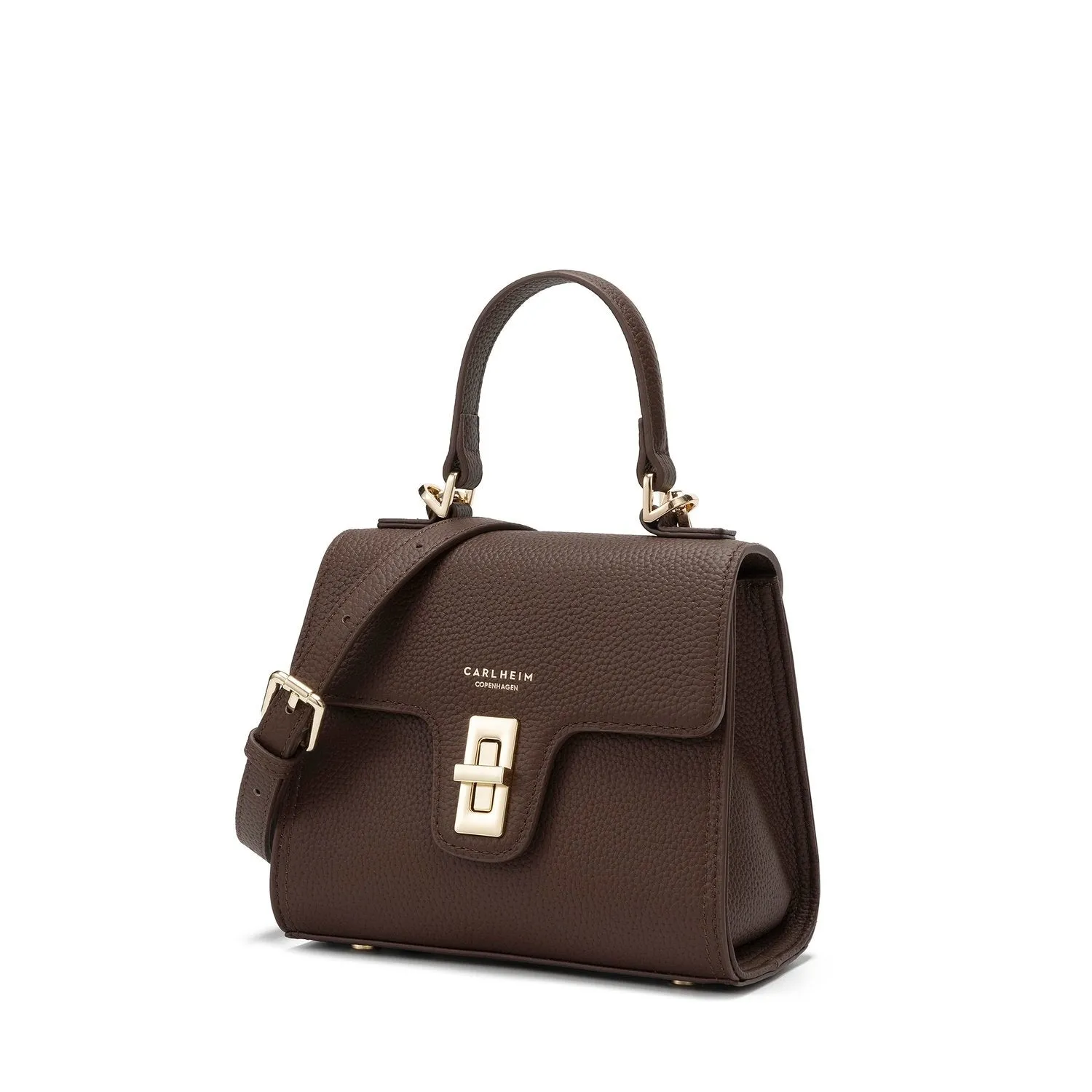 Chloe Genuine Leather Handbag (Brown)