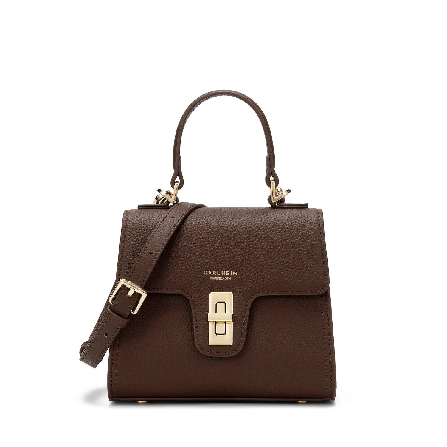 Chloe Genuine Leather Handbag (Brown)