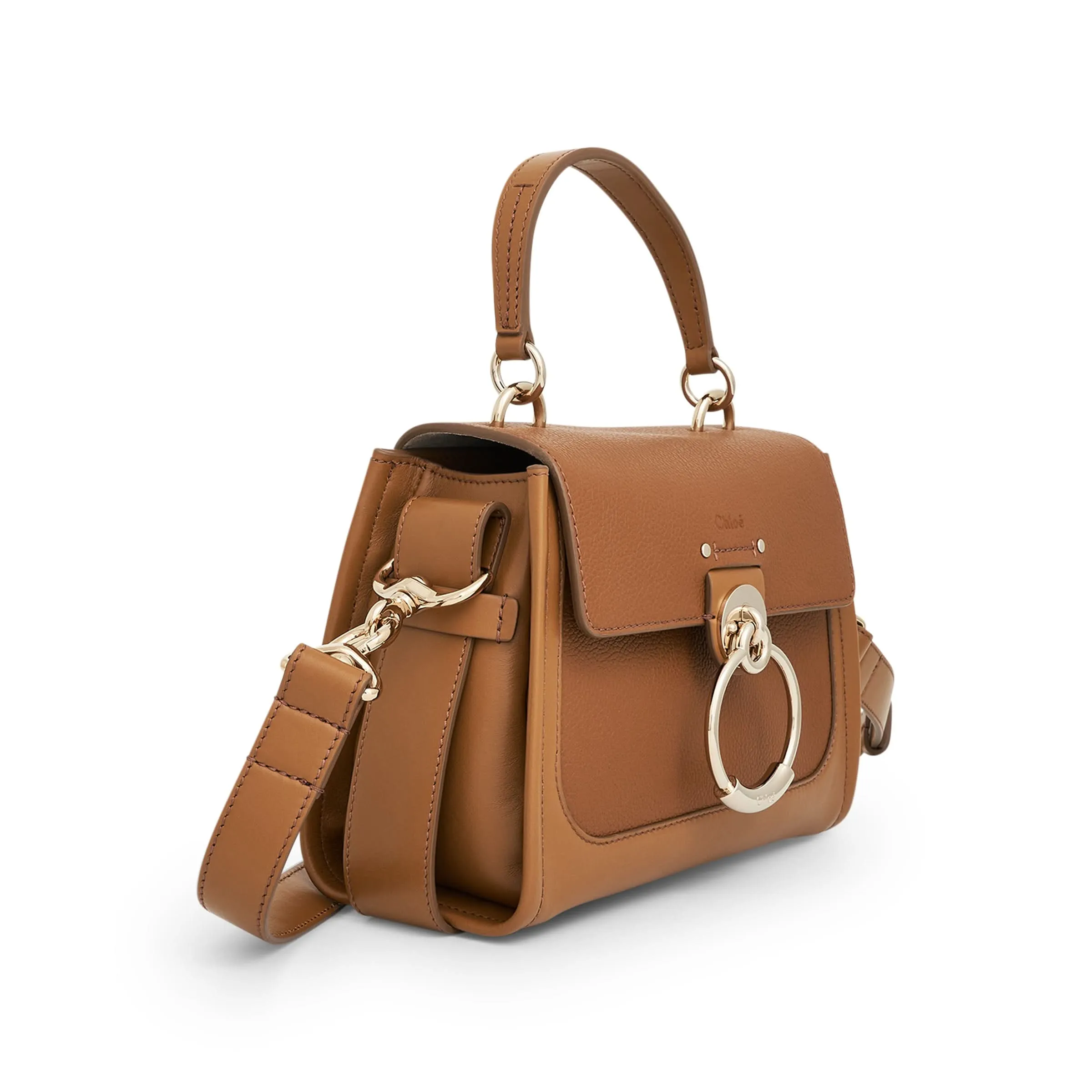 Chloe Mini Tesse Day Bag in Pottery Brown