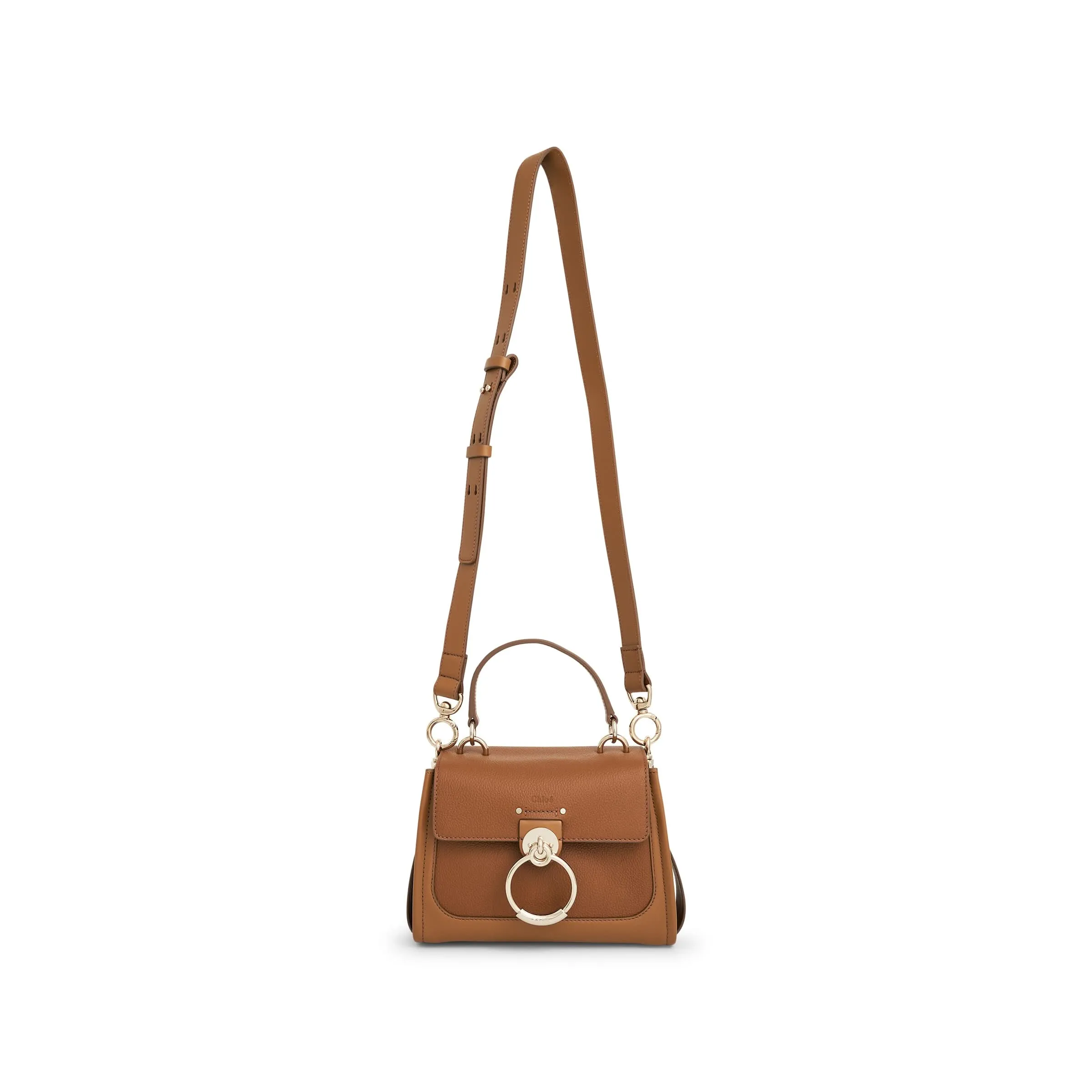 Chloe Mini Tesse Day Bag in Pottery Brown