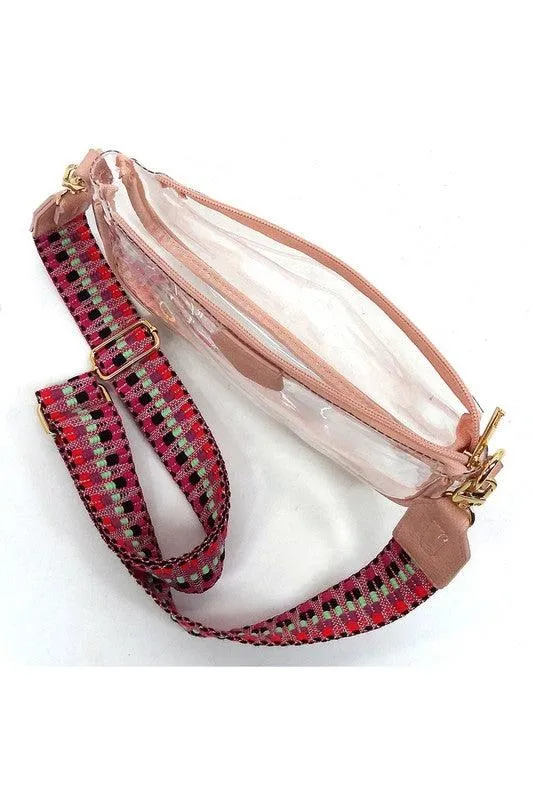 Clear Crossbody Bag Guitar Strap