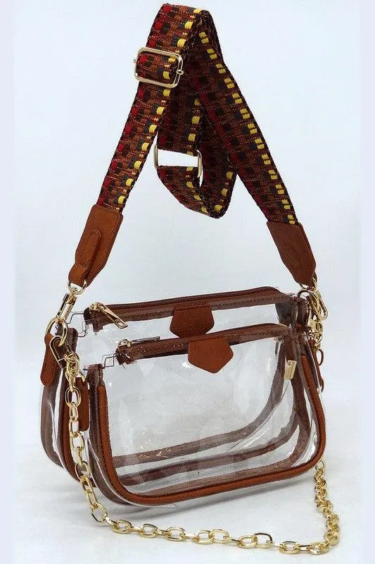 Clear Crossbody Bag Guitar Strap