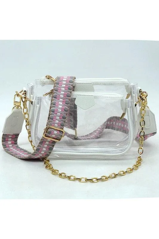 Clear Crossbody Bag Guitar Strap