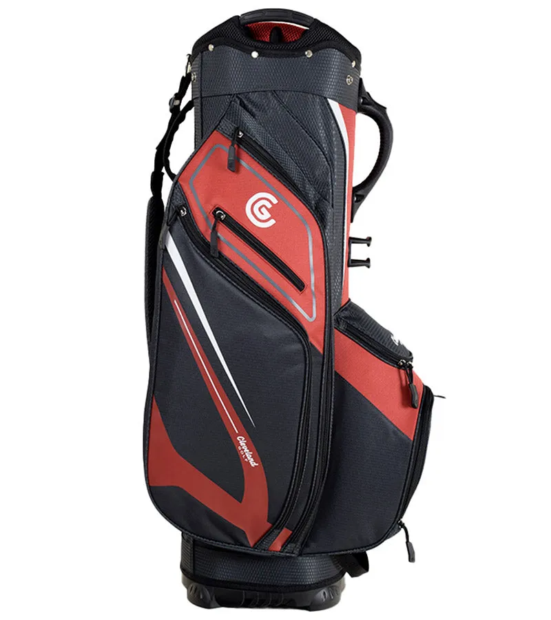 Cleveland Golf Lightweight Cart Bag - Red/Charcoal