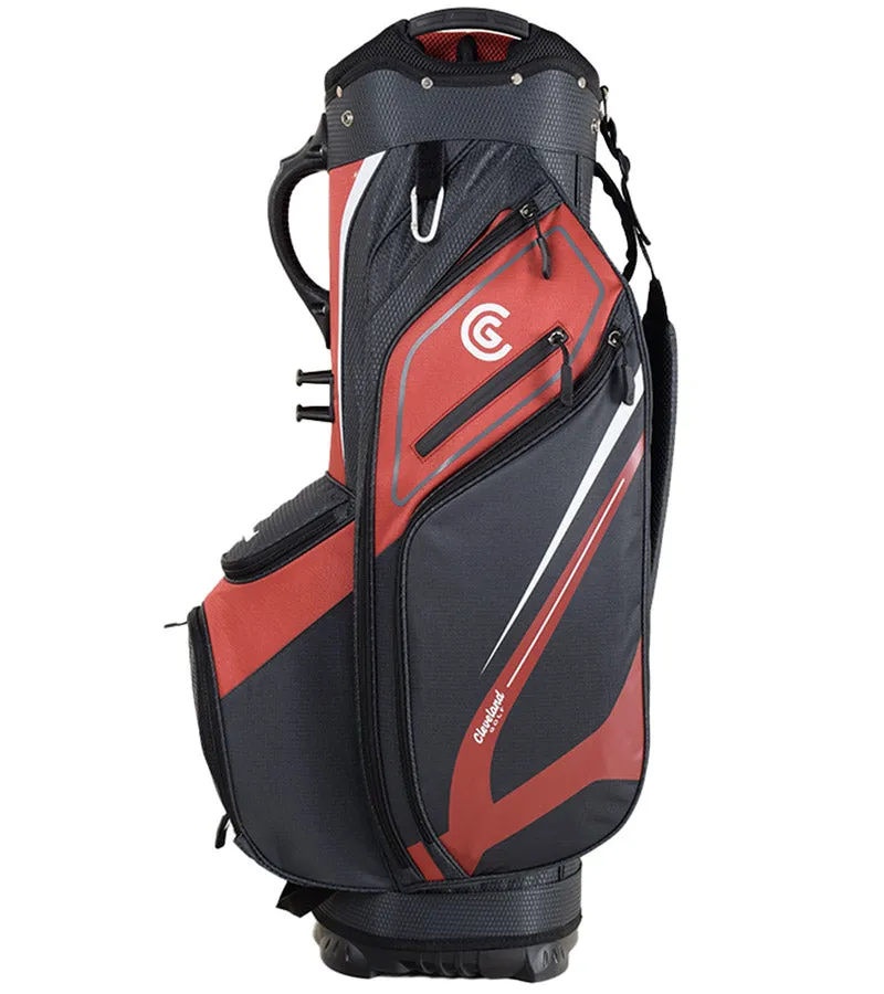 Cleveland Golf Lightweight Cart Bag - Red/Charcoal