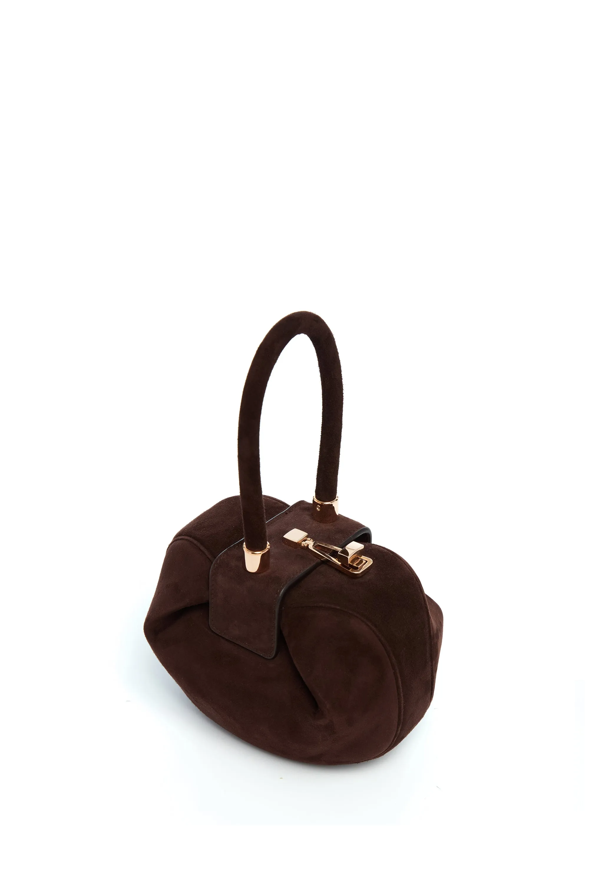 Demi Bag in Chocolate Suede