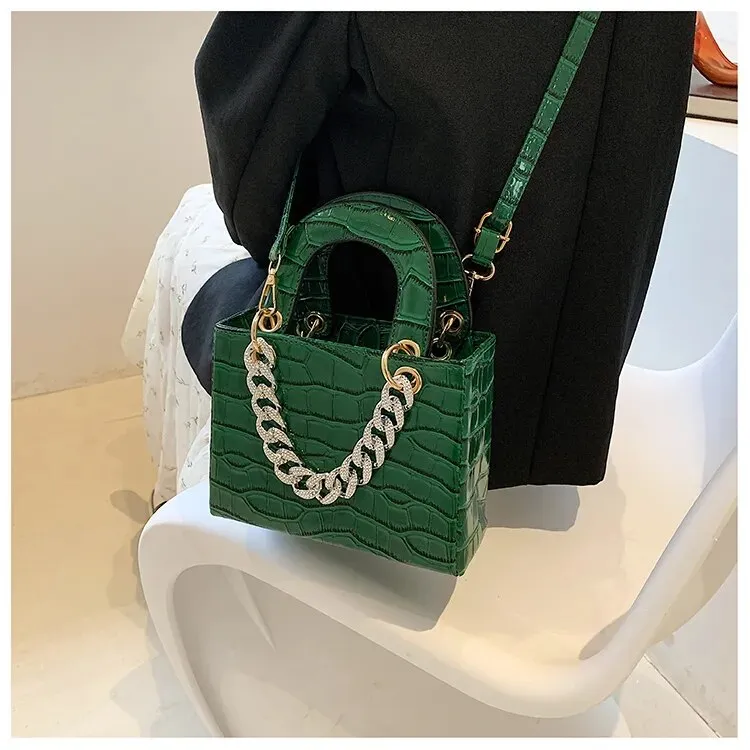 Diamond Textured Tote Handbags