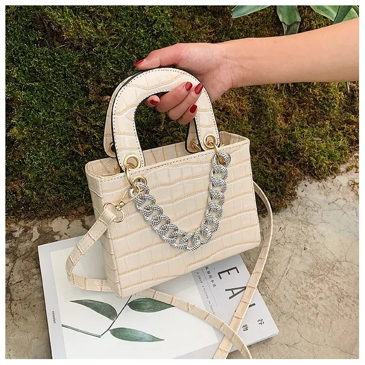 Diamond Textured Tote Handbags