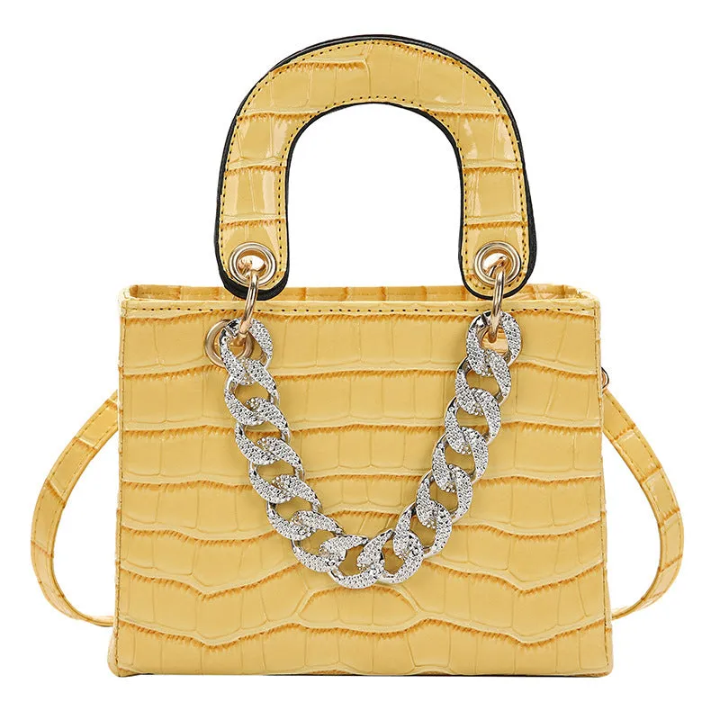 Diamond Textured Tote Handbags