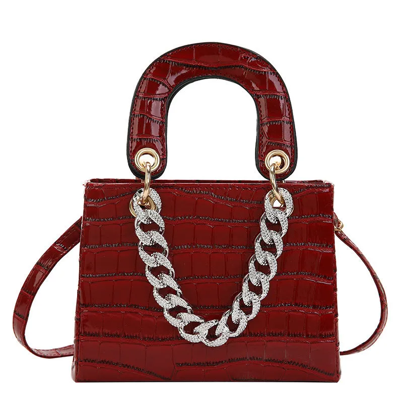 Diamond Textured Tote Handbags