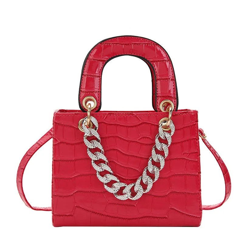 Diamond Textured Tote Handbags