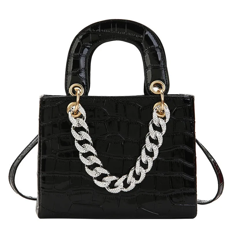 Diamond Textured Tote Handbags