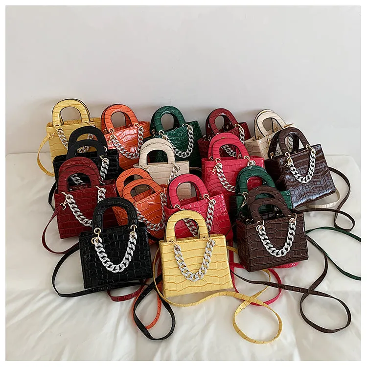 Diamond Textured Tote Handbags