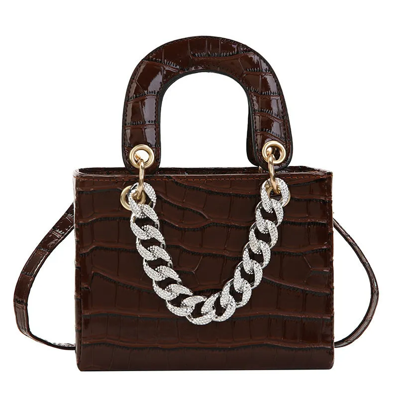 Diamond Textured Tote Handbags