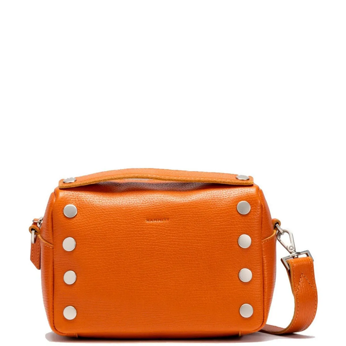 EVAN CROSSBODY SML - Candlelight Orange/Brushed Silver