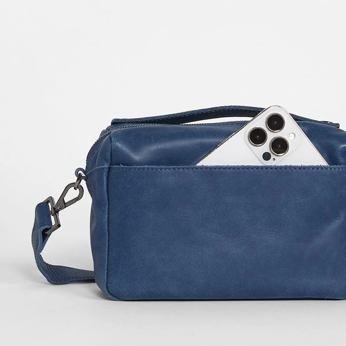 EVAN CROSSBODY SML - Vintage Navy/Gunmetal