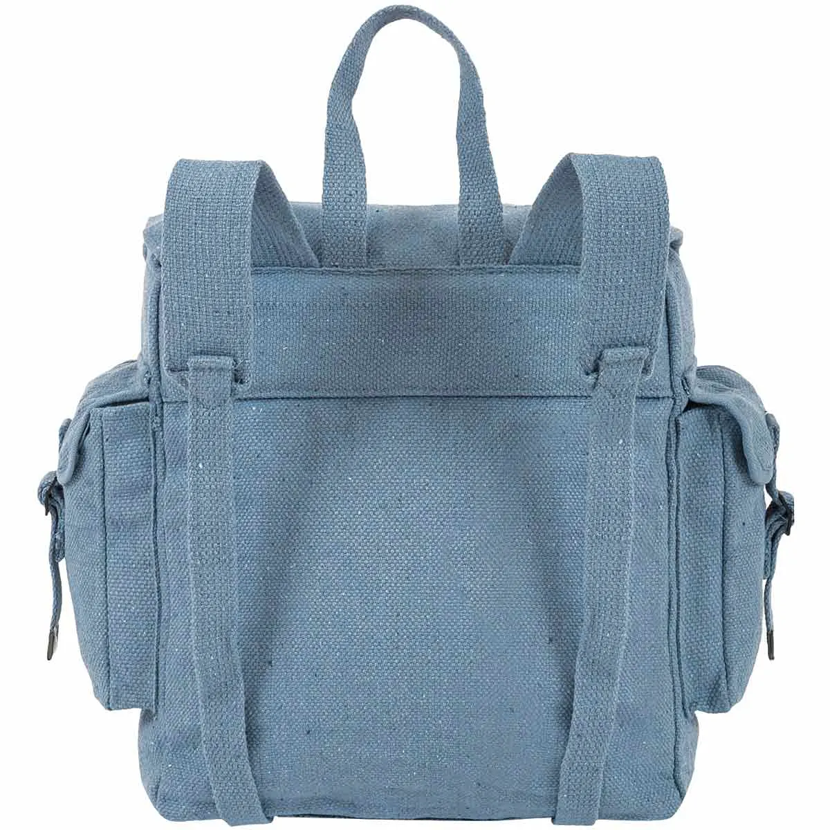 Highlander RAF Blue Canvas Webbing Backpack with Pockets - 18L