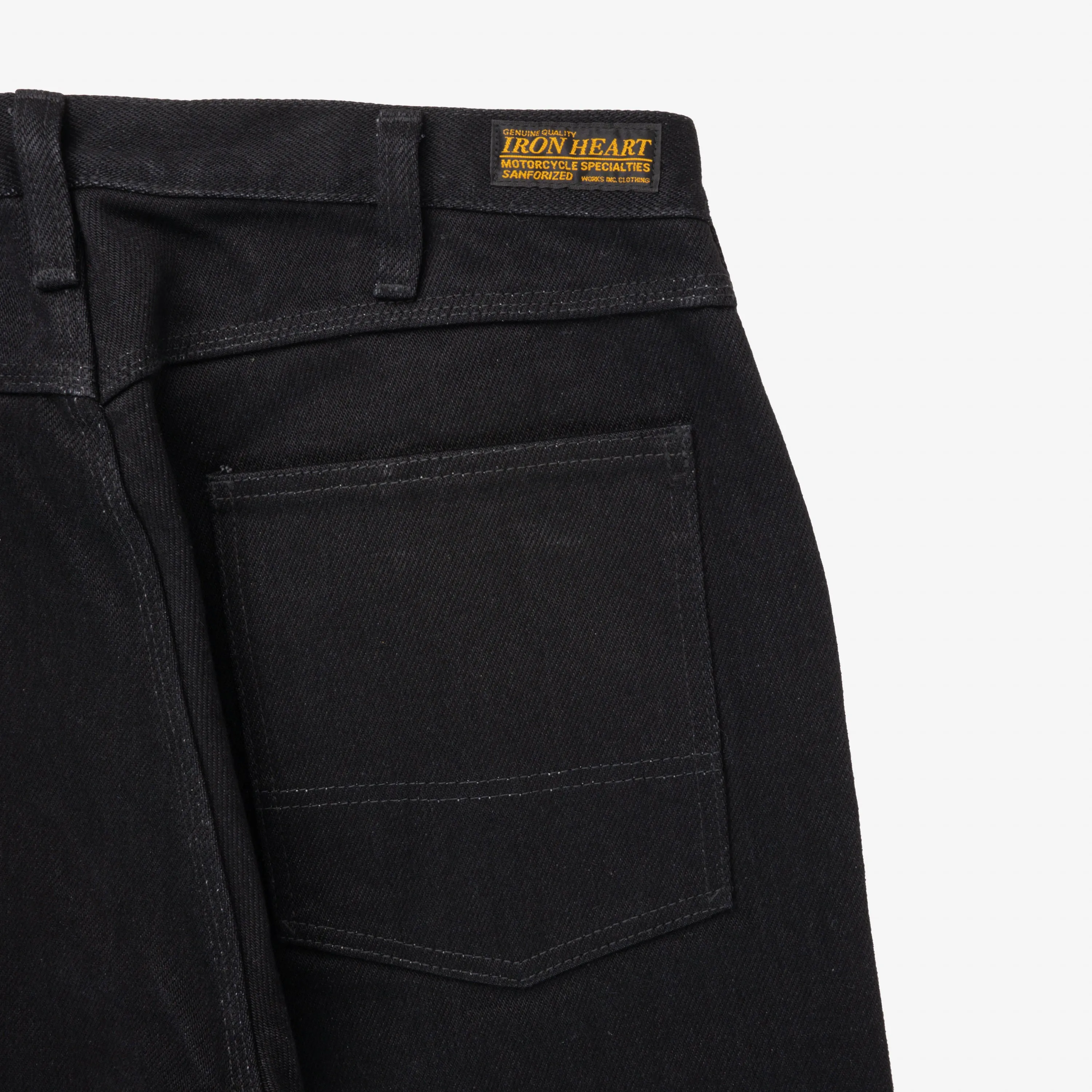 Iron Heart IH-829-BLK 21oz Serge Work Pants - Black