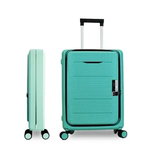 Kuber Industries Luggage Bag | Trolley Bags for Travel | Collapsible Luggage Bag | Travelling Bag | Trolley Bags for Suitcase | Lightweight Luggage Bag | 24 Inch | Pack of 4 | Light Mint