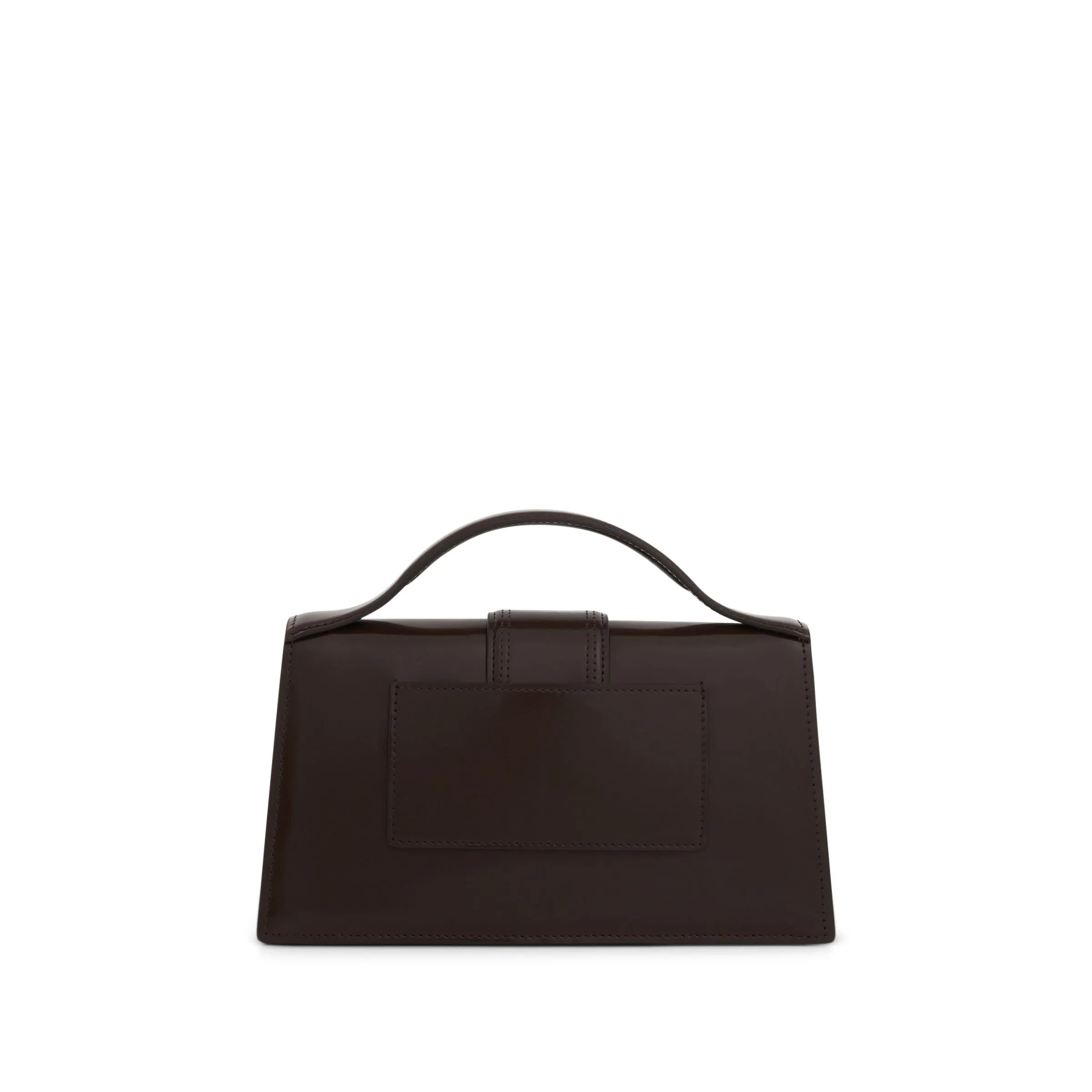 Le Grand Bambino Patent Leather Bag in Midnight Brown