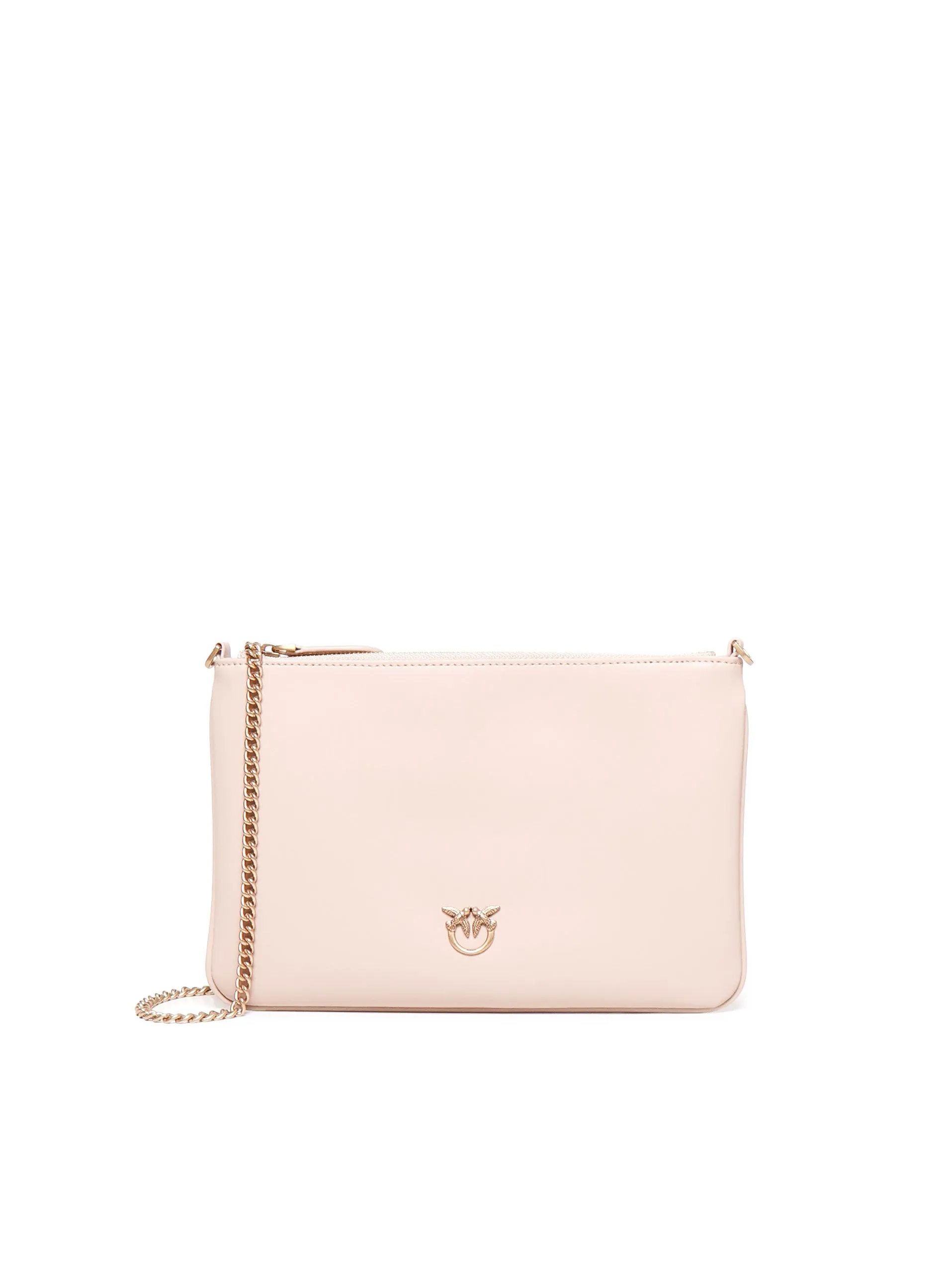 Logo Plaque Pale Pink Shoulder Bag