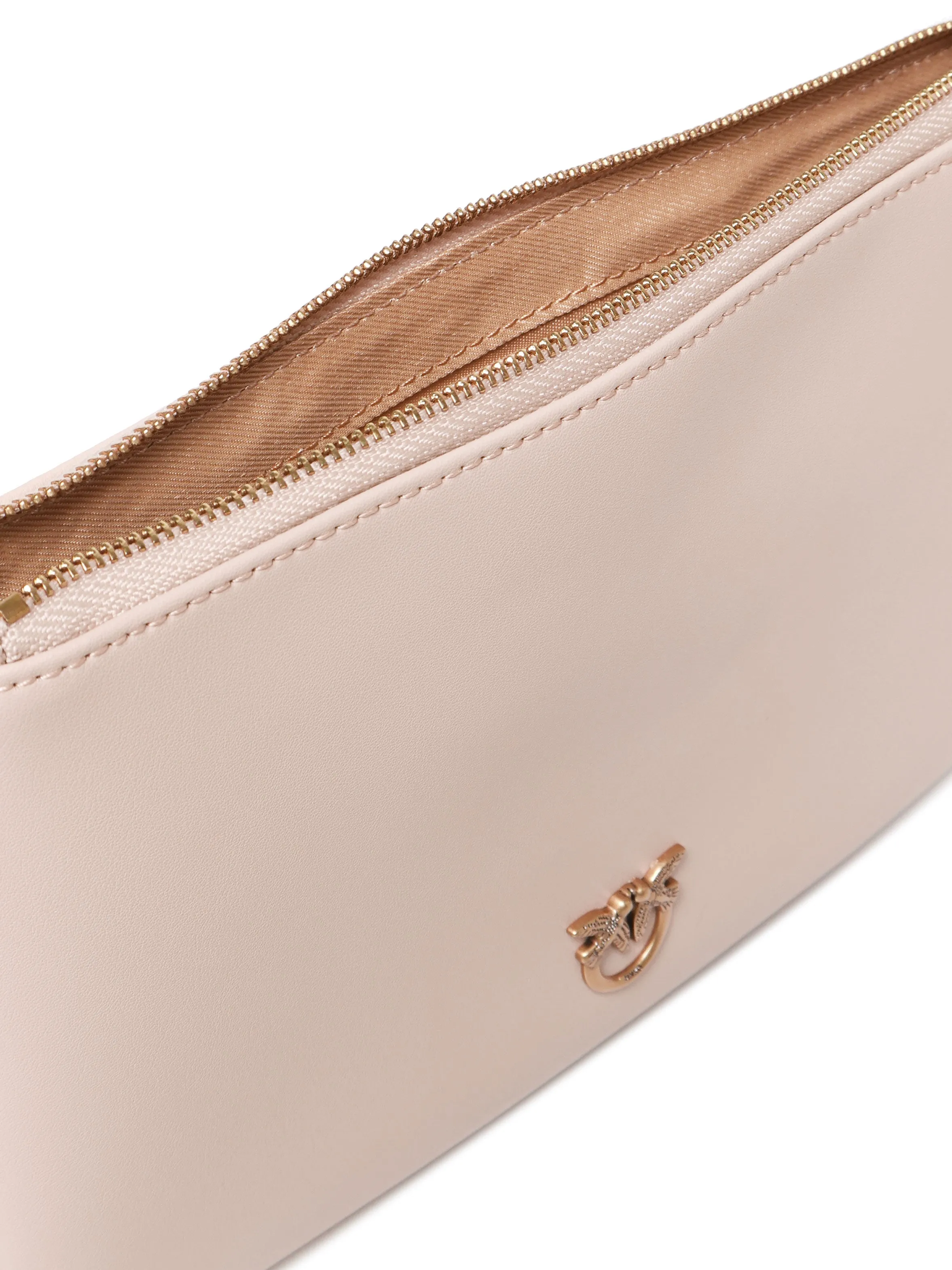 Logo Plaque Pale Pink Shoulder Bag