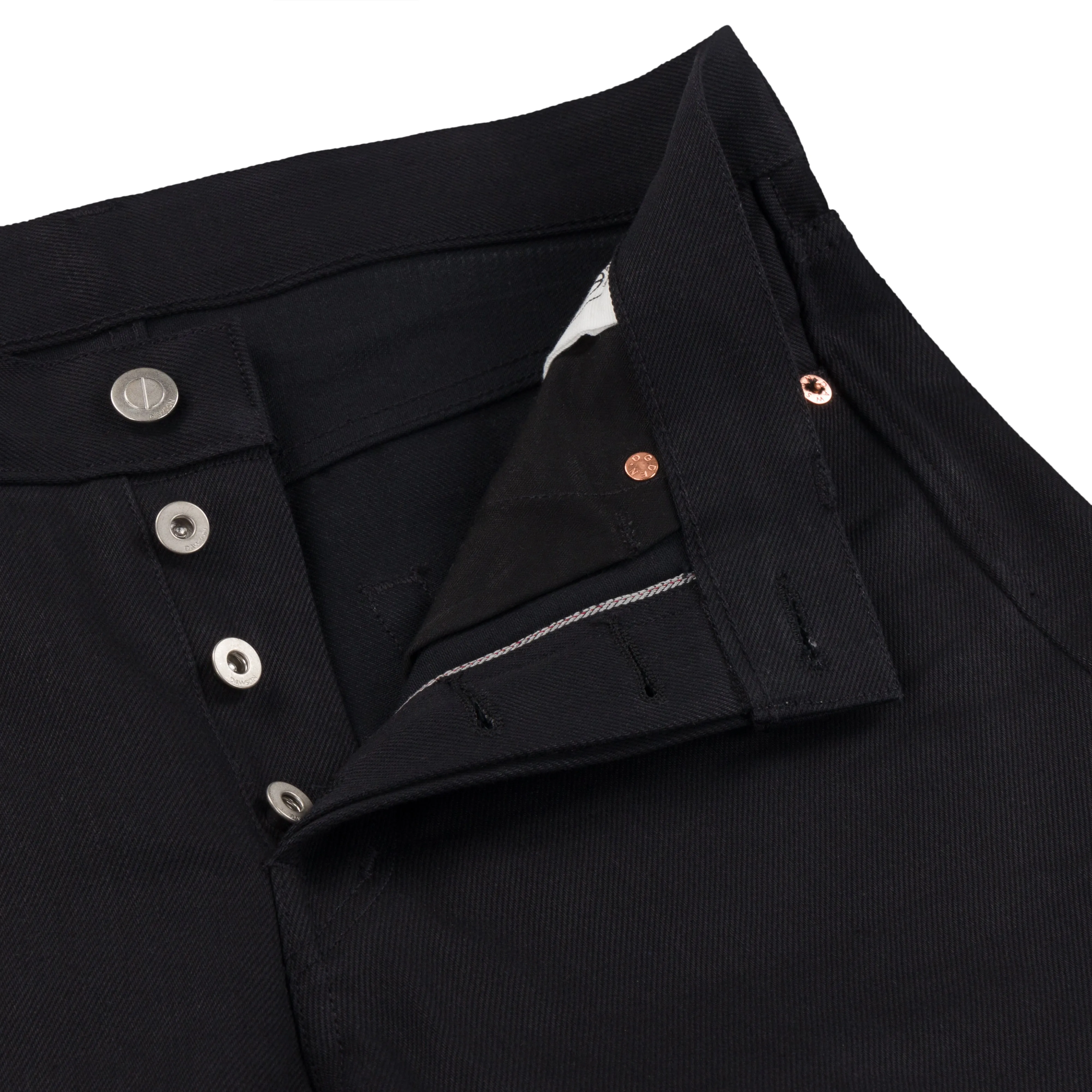 LOT 24 BLACK SELVEDGE STANDARD FIT JEANS