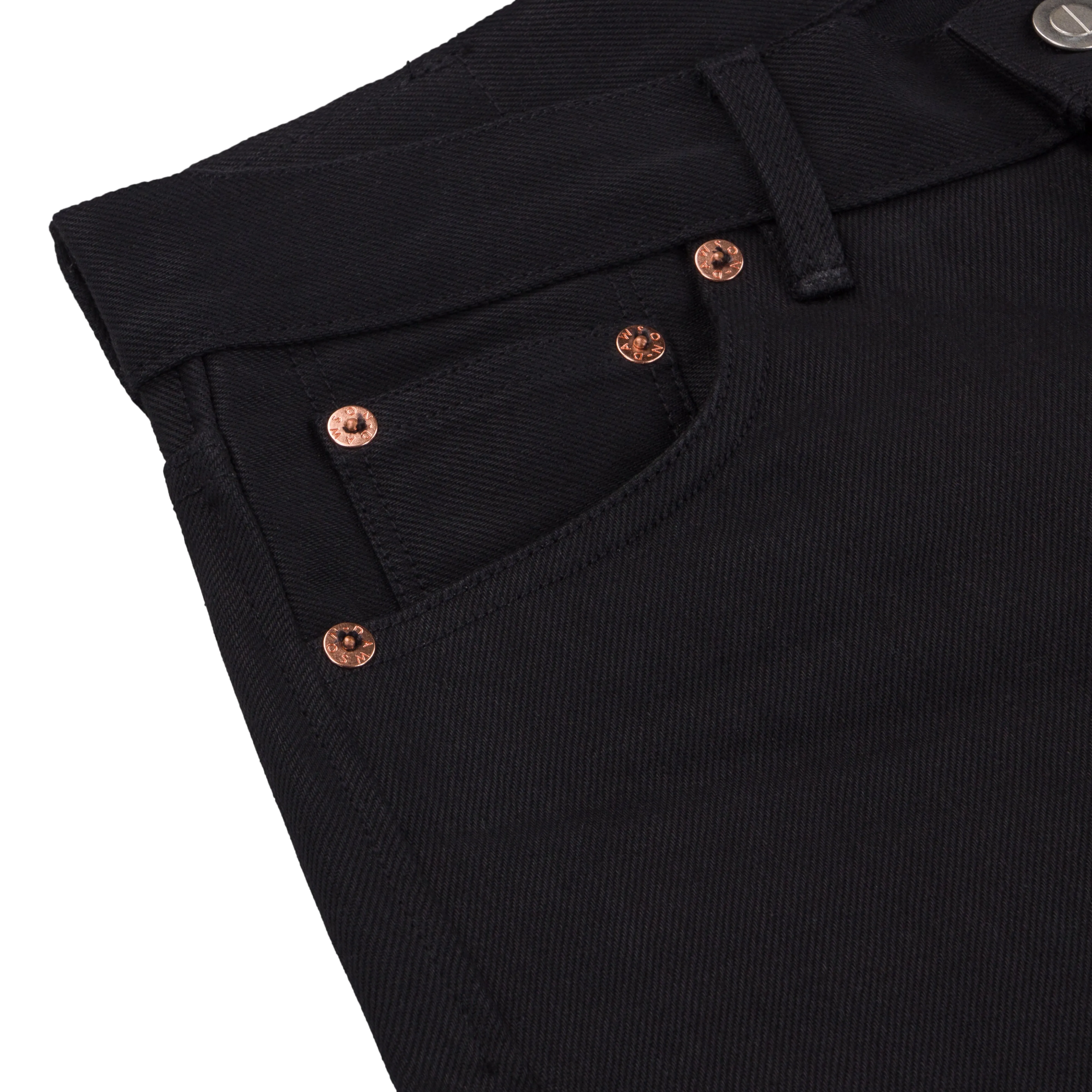 LOT 24 BLACK SELVEDGE STANDARD FIT JEANS