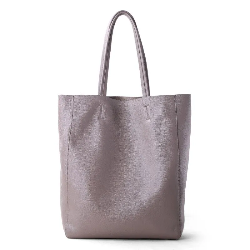 Luxury Fashionable Women's Casual Genuine Leather Tote Bag