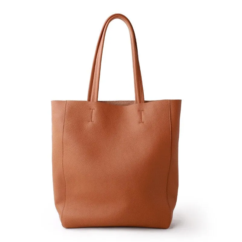 Luxury Fashionable Women's Casual Genuine Leather Tote Bag