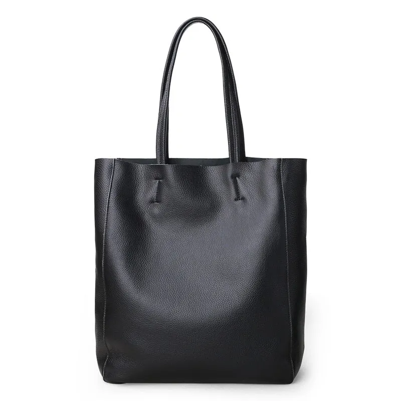 Luxury Fashionable Women's Casual Genuine Leather Tote Bag