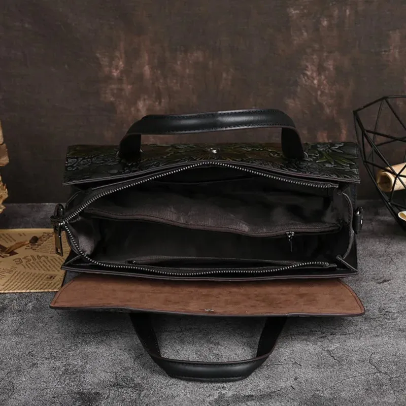 MOTAORA Versatile Large Capacity Cowhide Crossbody Bag.