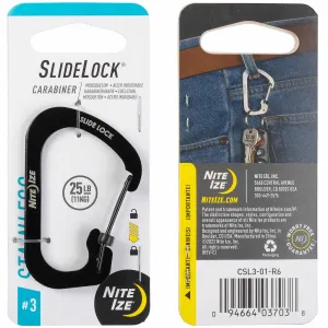 Nite Ize Slidelock Carabiner Stainless Steel Black #3