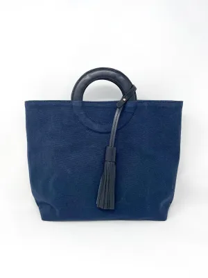 Oberkampf Medium Tote Bag in Navy