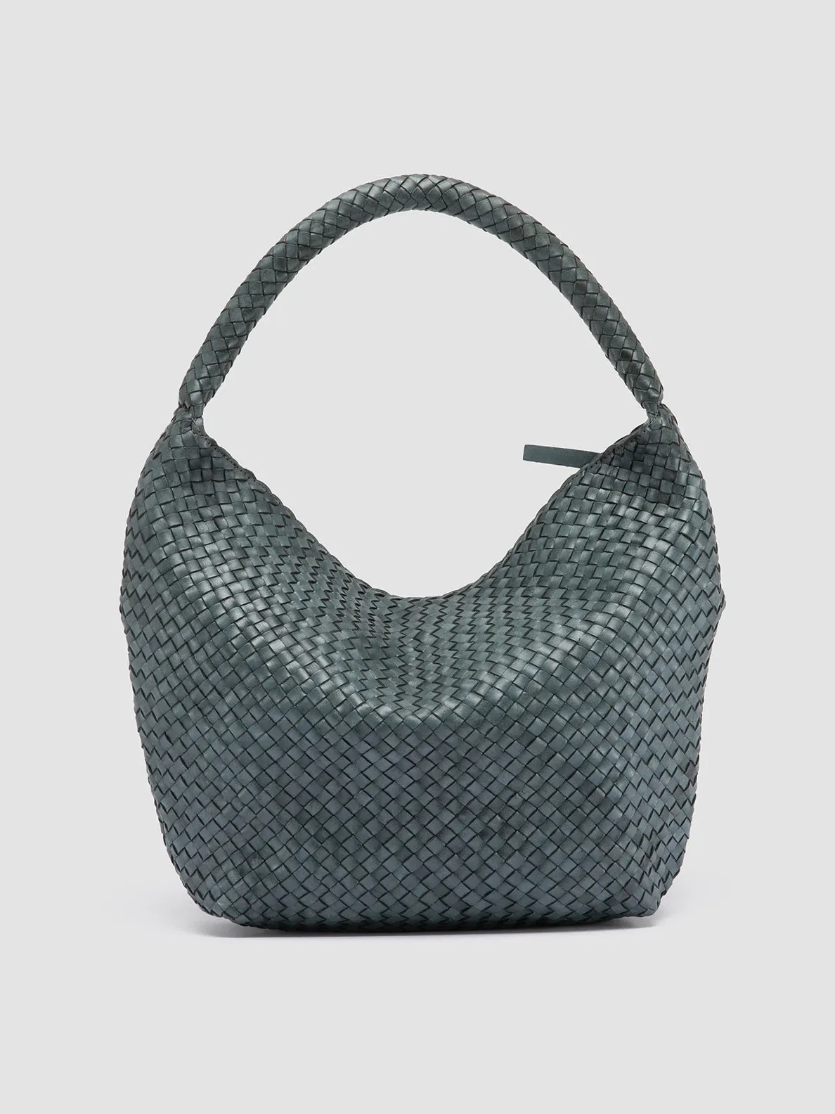 OC CLASS 09 - Blue Woven Leather Tote Bag