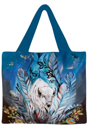 "Spirit Buffalo" Reusable Shopping Bag by Indigenous Artist, Karen Erickson